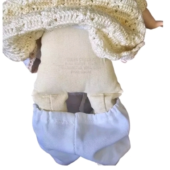 14 Inches Antique 1924 Vintage Porcelain Baby Doll with Blue Eyes - Picture 15 of 16